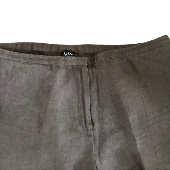 Eileen Fisher Linen Wide Leg Trouser Pant Size XL/18 Pockets Mocha Casual Wear - Picture 3 of 6